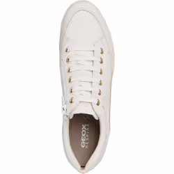 Geox Womens/Ladies Myria Leather Trainers - 5 UK, White