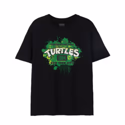 Teenage Mutant Ninja Turtles Mens 1984 New York City T-Shirt - XXL, Black
