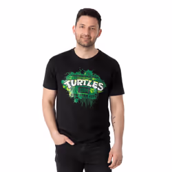 Teenage Mutant Ninja Turtles Mens 1984 New York City T-Shirt - XXL, Black