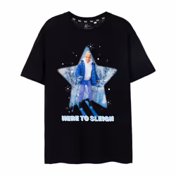 Barbie Mens Here To Sleigh Ken T-Shirt - M, Black