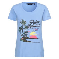 Regatta Womens/Ladies Filandra VIII Palm Tree T-Shirt - 20 UK, Hydrangea Blue