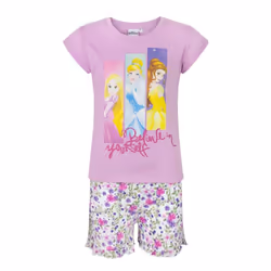 Disney Princess Girls Believe In Yourself Short Pyjama Set - 4 Years, Bubblegum Pink/White