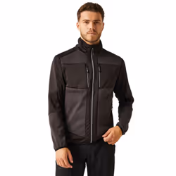 Regatta Unisex Adult E-Volve Knitted Stretch Midlayer - XS, Ash/Black