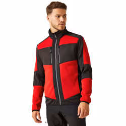 Regatta Unisex Adult E-Volve Knitted Stretch Midlayer - 3XL, Classic Red/Black