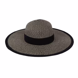 Regatta Womens/Ladies Straw Sun Hat - S-M, Black/Natural