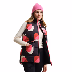 Regatta Womens/Ladies Orla Kiely Elm Leaf Gilet - 12 UK, Shadow/Pink