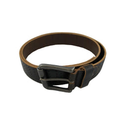 Mustard Haymoor Leather Belt - S, Black