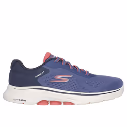 Skechers Womens/Ladies GO WALK 7 - Cosmic Waves Trainers - 6 UK, Navy/Coral