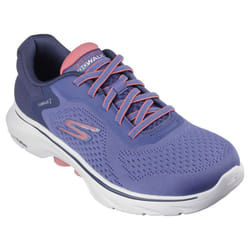Skechers Womens/Ladies GO WALK 7 - Cosmic Waves Trainers - 7 UK, Navy/Coral