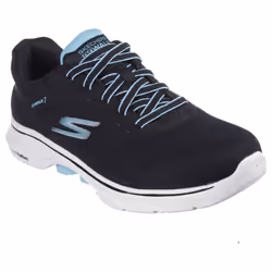 Skechers Womens/Ladies GO WALK 7 - Cosmic Waves Trainers - 6 UK, Black/Turquoise
