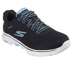 Skechers Womens/Ladies GO WALK 7 - Cosmic Waves Trainers - 6 UK, Black/Turquoise