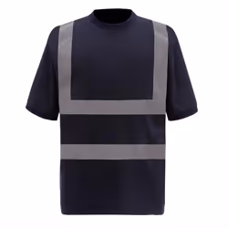 Yoko Mens Hi-Vis Short Sleeve T-Shirt - M, Navy