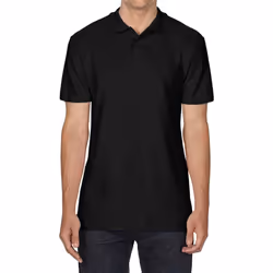 Gildan Unisex Adult Softstyle Polo Shirt - 3XL, Black