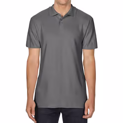 Gildan Unisex Adult Softstyle Polo Shirt - 3XL, Charcoal