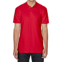 Gildan Unisex Adult Softstyle Polo Shirt - 3XL, Red