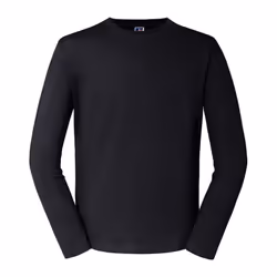 Russell Mens Classic Long-Sleeved T-Shirt - XL, Black
