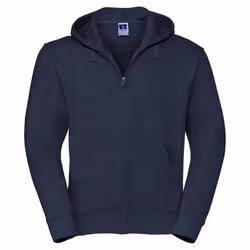 Russell Mens Authentic Full Zip Hoodie - M, French Navy