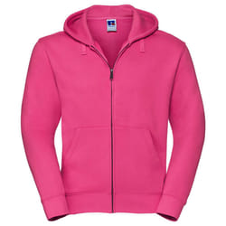 Russell Mens Authentic Full Zip Hoodie - M, Fuchsia