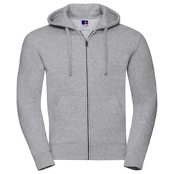 Russell Mens Authentic Full Zip Hoodie - XL, Light Oxford