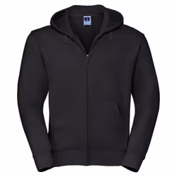 Russell Mens Authentic Full Zip Hoodie - M, Black