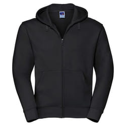Russell Mens Authentic Full Zip Hoodie - M, Black