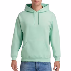 Gildan Mens Hoodie - S, Mint Green