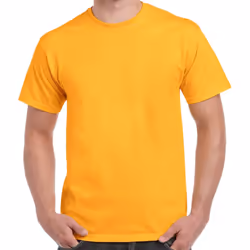 Gildan Adults Unisex Heavy Cotton T Shirt - 3XL, Gold