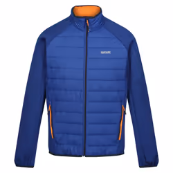 Regatta Mens Clumber IV Full Zip Hybrid Jacket - L, New Royal/Persimmon