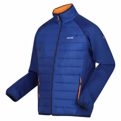 Regatta Mens Clumber IV Full Zip Hybrid Jacket - L, New Royal/Persimmon