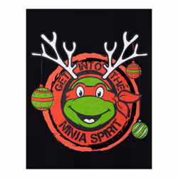 Teenage Mutant Ninja Turtles Mens Get Into The Ninja Spirit Short-Sleeved T-Shirt - M, Black