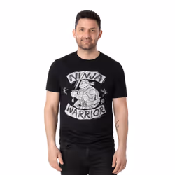 TMNT Mens Ninja Warrior T-Shirt - S, Black