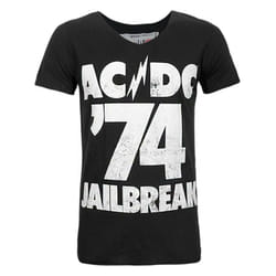 Amplified Mens Jailbreak 74 AC/DC Short-Sleeved T-Shirt