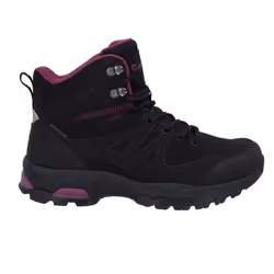 Hi-Tec Womens/Ladies Jackdaw Waterproof Mid Cut Boots - 11 UK, Black/Burgundy