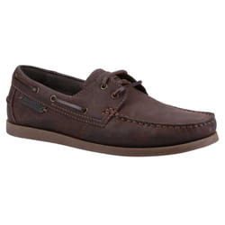 Cotswold Mens Bartrim Leather Boat Shoes - 12 UK, Brown
