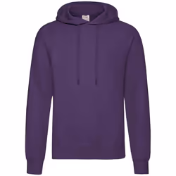 Fruit Of The Loom Unisex Adults Classic Hooded Sweatshirt - S, Purple