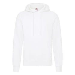 Fruit Of The Loom Unisex Adults Classic Hooded Sweatshirt - S, White