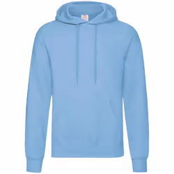 Fruit Of The Loom Unisex Adults Classic Hooded Sweatshirt - S, Sky Blue