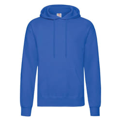 Fruit Of The Loom Unisex Adults Classic Hooded Sweatshirt - S, Royal Blue