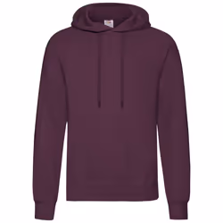 Fruit Of The Loom Unisex Adults Classic Hooded Sweatshirt - S, Burgundy