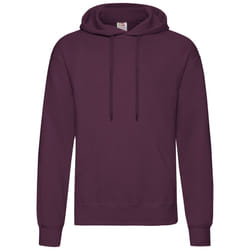 Fruit Of The Loom Unisex Adults Classic Hooded Sweatshirt - S, Burgundy
