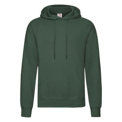 Fruit Of The Loom Unisex Adults Classic Hooded Sweatshirt - S, Bottle Green