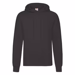 Fruit Of The Loom Unisex Adults Classic Hooded Sweatshirt - L, Black