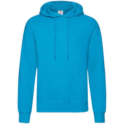 Fruit Of The Loom Unisex Adults Classic Hooded Sweatshirt - S, Azure Blue