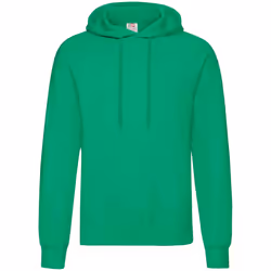 Fruit Of The Loom Unisex Adults Classic Hooded Sweatshirt - S, Kelly Green