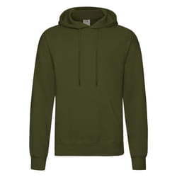 Fruit Of The Loom Unisex Adults Classic Hooded Sweatshirt - S, Classic Olive
