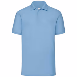 Fruit of the Loom Mens 65/35 Polo Shirt - 3XL, Sky Blue