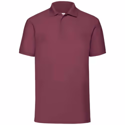 Fruit of the Loom Mens 65/35 Polo Shirt - L, Burgundy