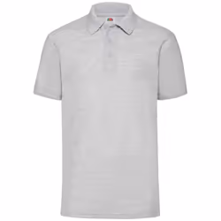 Fruit of the Loom Mens 65/35 Polo Shirt - 5XL, Heather Grey
