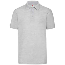 Fruit of the Loom Mens 65/35 Polo Shirt - 5XL, Heather Grey