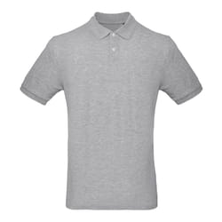 B&C Collection Mens Inspire Polo Shirt - S, Heather Grey